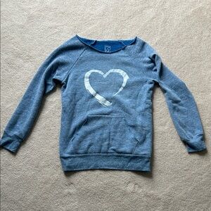 Blue Heart Sweatshirt from SuperLoveTees